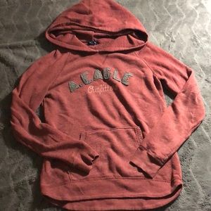 Girls American eagle maroon sweatshirt